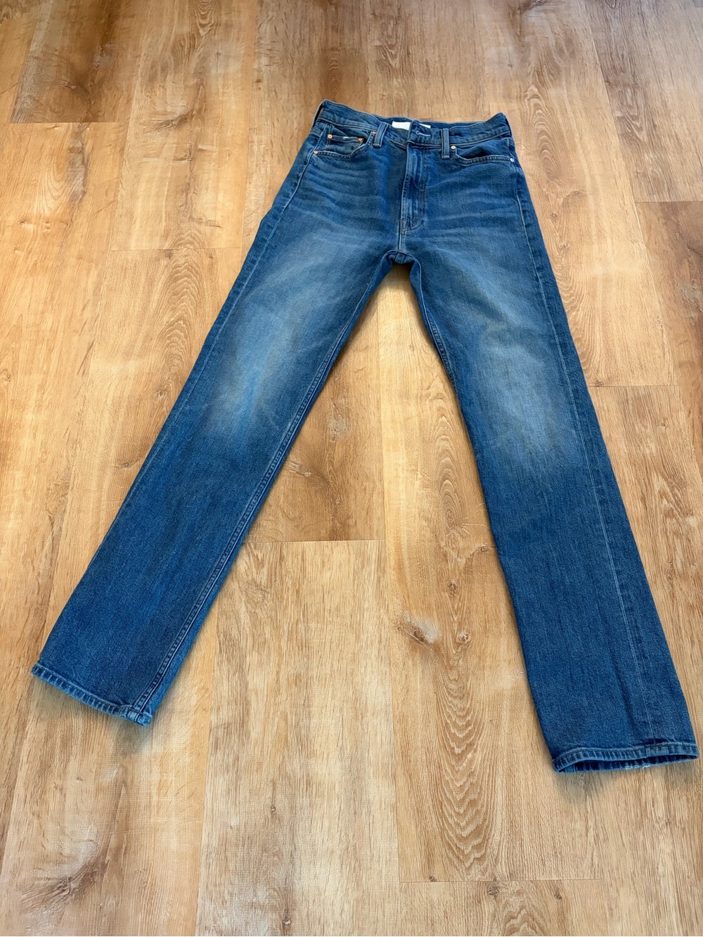MOTHER Women's Straight Leg Jeans in Blue